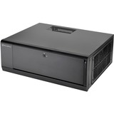 SilverStone GD10 HTPC Sort, HTPC sag Sort, HTPC, PC, Sort, ATX, CEB, uATX, Aluminium, Plast, Stål, Side