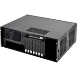 SilverStone GD10 HTPC Sort, HTPC sag Sort, HTPC, PC, Sort, ATX, CEB, uATX, Aluminium, Plast, Stål, Side