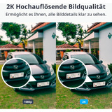 SwitchBot Outdoor Spotlight Cam 2K, Overvågningskamera Hvid