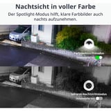 SwitchBot Outdoor Spotlight Cam 2K, Overvågningskamera Hvid