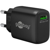 goobay USB-A QC hurtigoplader (18 W) Sort