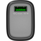 goobay USB-A QC hurtigoplader (18 W) Sort