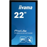 iiyama ProLite TF2234MC-B7AGB computerskærm 54,6 cm (21.5") 1920 x 1080 pixel Fuld HD LED Berøringsskærm Multibruger Sort, Offentlig visning Sort, 54,6 cm (21.5"), 1920 x 1080 pixel, Fuld HD, LED, 8 ms, Sort
