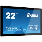 iiyama ProLite TF2234MC-B7AGB touch screen skærm 54,6 cm (21.5") 1920 x 1080 pixel Multi-touch Multibruger Sort, Offentlig visning Sort, 54,6 cm (21.5"), 350 cd/m², Fuld HD, LED, 16:9, 1920 x 1080 pixel
