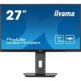 iiyama ProLite XUB2797QSN-B2 computerskærm 68,6 cm (27") 2560 x 1440 pixel Quad HD LED Sort, LED-skærm Sort (mat), 68,6 cm (27"), 2560 x 1440 pixel, Quad HD, LED, 1 ms, Sort
