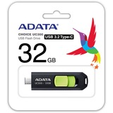 ADATA ACHO-UC300-32G-RBK/GN, USB-stik Sort/Grøn
