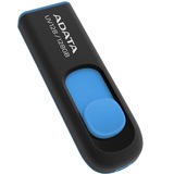 ADATA DashDrive UV128 128GB USB-nøgle USB Type-A 3.2 Gen 1 (3.1 Gen 1) Sort, Blå, USB-stik Sort/Blå, 128 GB, USB Type-A, 3.2 Gen 1 (3.1 Gen 1), 90 MB/s, Glide, Sort, Blå