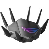 ASUS GT-AXE11000 trådløs router Gigabit Ethernet Tri-band (2,4 GHz/5 GHz/6 GHz) Sort Wi-Fi 6 (802.11ax), Tri-band (2,4 GHz/5 GHz/6 GHz), Ethernet LAN, Sort, Bordplade router