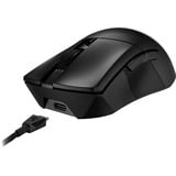 ASUS ROG Gladius III Wireless AimPoint mus Spil Højre hånd RF Wireless + Bluetooth + USB Type-A Optisk 36000 dpi, Gaming mus Sort, Højre hånd, Optisk, RF Wireless + Bluetooth + USB Type-A, 36000 dpi, Sort