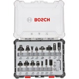 Bosch 2 607 017 472 fræser Karbid, Træ, 8 mm, Sort, Rustfrit stål, Hvid, DIN EN-847