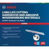 Bosch 2 608 900 541 stiksav, rullesav & sabelsavklinge Stiksavklinger Karbid 3 stk Stiksavklinger, Hårdt træ, Plast, Karbid, Grå, Tungsten Carbide Tipped (TCT), 3,5 mm