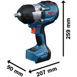 Bosch Batteridrevet slagboremaskine GDS18V-1400 Professional, 18 Volt, Schlagskruemaskine Blå/Sort
