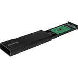 Chieftec CEB-M2C-TL drevkabinet HDD/SSD kabinet Sort M.2, Drev kabinet Sort, HDD/SSD kabinet, M.2, 10 Gbit/sek., USB-tilslutning, Sort