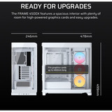 Corsair FRAME 4500X RS ARGB, Towerkabinet Hvid