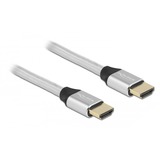 DeLOCK 85367 HDMI-kabel 2 m HDMI Type A (Standard) Sølv Sølv, 2 m, HDMI Type A (Standard), HDMI Type A (Standard), 3D, 48 Gbit/sek., Sølv