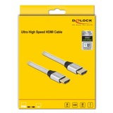 DeLOCK 85367 HDMI-kabel 2 m HDMI Type A (Standard) Sølv Sølv, 2 m, HDMI Type A (Standard), HDMI Type A (Standard), 3D, 48 Gbit/sek., Sølv