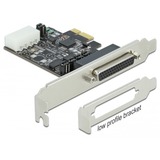 DeLOCK 89909 interface-kort/adapter Intern Seriel, Interface card PCIe, Seriel, Lavprofil, RS-232, Sort, 230,4 Kbit/s