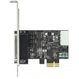 DeLOCK 89909 interface-kort/adapter Intern Seriel, Interface card PCIe, Seriel, Lavprofil, RS-232, Sort, 230,4 Kbit/s