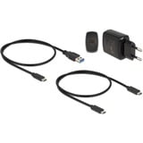 DeLOCK USB 3.0 Docking- og klonstation M.2 NVMe/M.2 SATA/SD, Docking station 