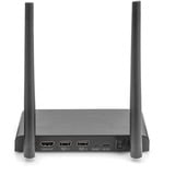 Digitus Trådløs HDMI-modtager, HDMI-udvidelse forlænger Sort
