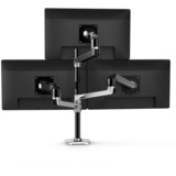 Ergotron LX Series LX Dual Stacking Arm Tall Pole 101,6 cm (40") Aluminium Skrivebord, Skærmbeslag aluminium, Klemme, 20 kg, 101,6 cm (40"), 100 x 100 mm, Højdejustering, Aluminium