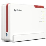 FRITZ! 5690 Pro Trådløse Routere, Fiberoptisk router Box 5690 Pro, Wi-Fi 7 (802.11be), Tri-band (2,4 GHz / 5 GHz / 5 GHz), Ethernet LAN, Hvid, Bordplade router