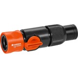 GARDENA 2819-20 vandslange beslag Slangestik Sort, Orange 1 stk, Slange-forbindelse grå/Orange, Slangestik, 3/4", Hunstik/Hunstik, Sort, Orange