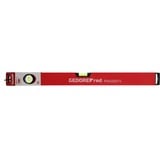 GEDORE Red aluminiumniveau, 60 cm, 2 libeller, Vaterpas Rød
