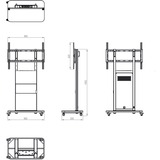HAGOR Pro-Tower M, Stand system Sort/grå