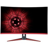 HANNspree HG 324 QJB 80 cm (31.5") 2560 x 1440 pixel Quad HD LED Sort, Rød, Gaming Skærm Sort/Rød, 80 cm (31.5"), 2560 x 1440 pixel, Quad HD, LED, 2 ms, Sort, Rød
