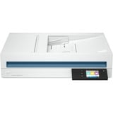 HP Scanjet Pro N4600 fnw1 Flatbed & ADF scanner 1200 x 1200 dpi A5 Hvid Hvid, 216 x 356 mm, 1200 x 1200 dpi, 40 sider pr. minut, 40 sider pr. minut, 80 ipm, 80 ipm