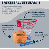 HUDORA Basketball Set Slam It, Basketballkurv  