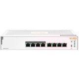 Hewlett Packard Enterprise Aruba Instant On 1830 8G 4p Class4 PoE 65W Administreret L2 Gigabit Ethernet (10/100/1000) Strøm over Ethernet (PoE) 1U, Switch Administreret, L2, Gigabit Ethernet (10/100/1000), Strøm over Ethernet (PoE), Stativ-montering, 1U