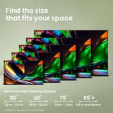 Hisense 55UR8DS RGB MiniLED, LED-tv Sort/mørk grå