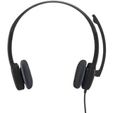 Logitech H151 Headset Ledningsført Kontor/Callcenter Sort Sort, Ledningsført, Kontor/Callcenter, 20 - 20000 Hz, 80 g, Headset, Sort