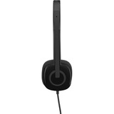 Logitech H151 Headset Ledningsført Kontor/Callcenter Sort Sort, Ledningsført, Kontor/Callcenter, 20 - 20000 Hz, 80 g, Headset, Sort