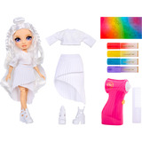 MGA Entertainment Rainbow High Air Brush & Create - Purple Eyes, Dukke 