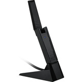 MSI AXE5400 interface-kort/adapter USB 2.0, Wi-Fi-adapter USB Type-A, USB 2.0, Hanstik, Sort, Windows 10, Windows 11, 102 mm