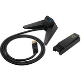 MSI AXE5400 interface-kort/adapter USB 2.0, Wi-Fi-adapter USB Type-A, USB 2.0, Hanstik, Sort, Windows 10, Windows 11, 102 mm