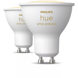 Philips Hue White Ambiance GU10 Smart Spot Dobbeltpakke, LED-lampe 