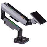 Thermaltake Enkelt RGB gaming skærmarm, Skærmbeslag Sort