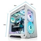 Thermaltake PC-000035-DE, Gaming PC Hvid/gennemsigtig