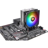 Thermaltake UX 210 ARGB Processor Køler 12 cm Sort, Hvid, CPU køler Køler, 12 cm, 600 rpm, 2000 rpm, 34,3 dB, 72,3 kubikfod/min.