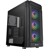 Thermaltake Versa T27 TG ARGB Midi Tower Sort, Towerkabinet Sort, Midi Tower, PC, Sort, ATX, EATX, micro ATX, Mini-ITX, SPCC, Spil