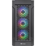 Thermaltake Versa T27 TG ARGB Midi Tower Sort, Towerkabinet Sort, Midi Tower, PC, Sort, ATX, EATX, micro ATX, Mini-ITX, SPCC, Spil