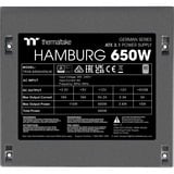 Thermaltake W0650RE, PC strømforsyning Sort