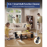 Tineco Gulvkontakt S6 Stretch, Våd / tør støvsuger 