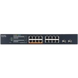 Zyxel XMG1915-18EP Administreret L2 2.5G Ethernet (100/1000/2500) Strøm over Ethernet (PoE), Switch Administreret, L2, 2.5G Ethernet (100/1000/2500), Strøm over Ethernet (PoE), Stativ-montering