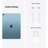 Apple iPad Air 64 GB 27,7 cm (10.9") Apple M 8 GB Wi-Fi 6 (802.11ax) iPadOS 15 Blå, Tablet PC Blå, 27,7 cm (10.9"), 2360 x 1640 pixel, 64 GB, 8 GB, iPadOS 15, Blå