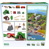 BRIO Nordic Animal Set, Tog Nordic Animal Set, Jernbane- og togmodel, Dreng, Plast, Træ, 26 stk, 0,3 År, Flerfarvet